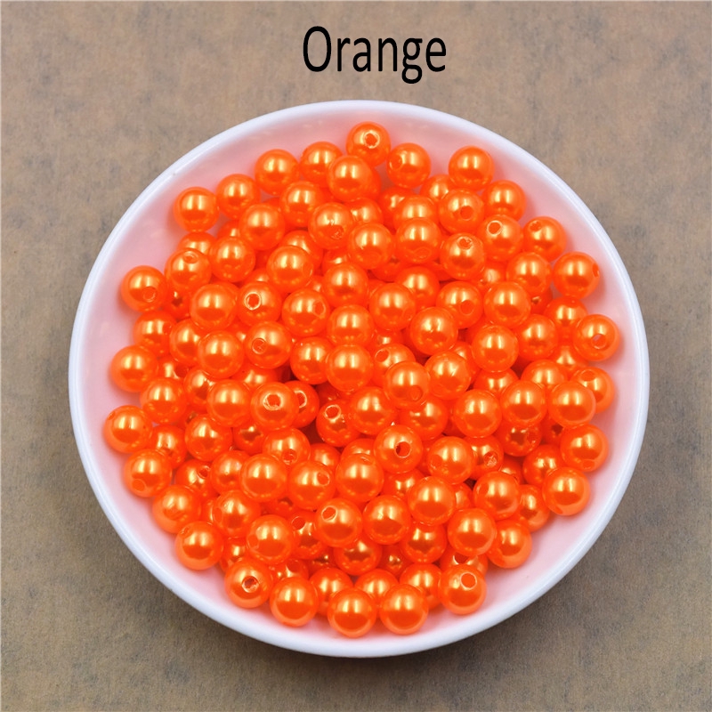 High Quality With Hole ABS Imitation Pearl Beads Round Plastic Acrylic Spacer Beads And  Hot Styles For Making Earrings, Necklace, Bracelets DIY Jelelry