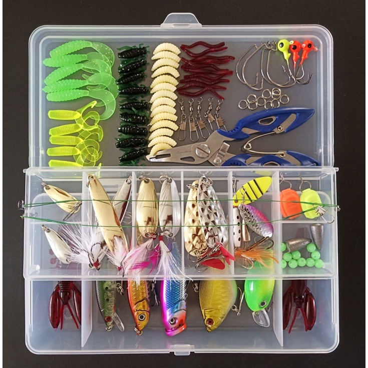 Umpan Pancing Ikan Set Fishing Bait Kit 101PCS - Multi-Color