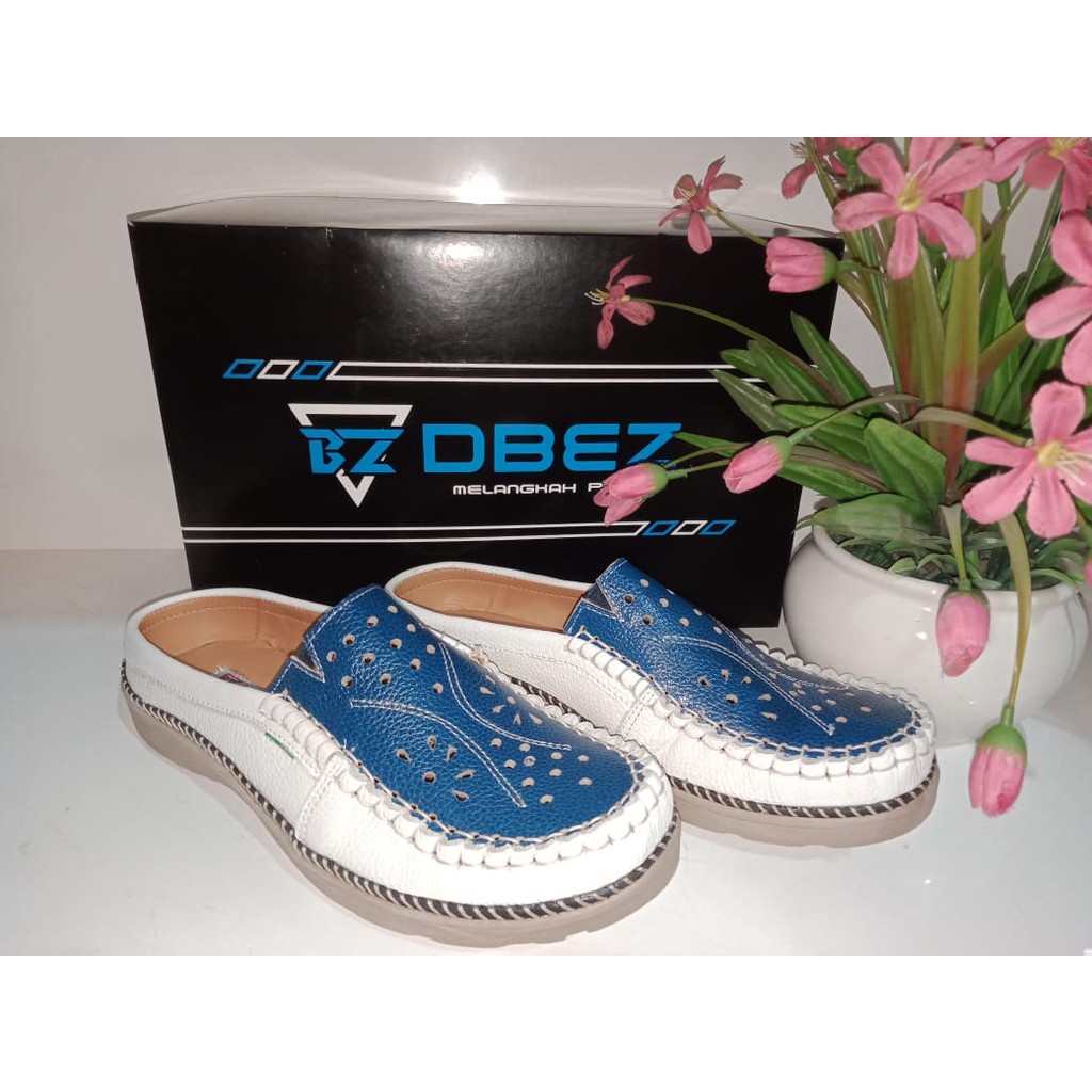 Sandal Selop Kulit Wanita DBEZ | Sandal Selop Kasual Cewek | Sandal Selop Casual Kulit Cewek | Sanda