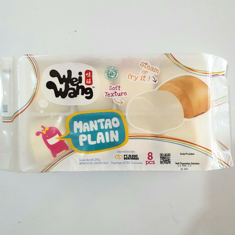 Wei Wang Mantao Plain isi 8 pcs