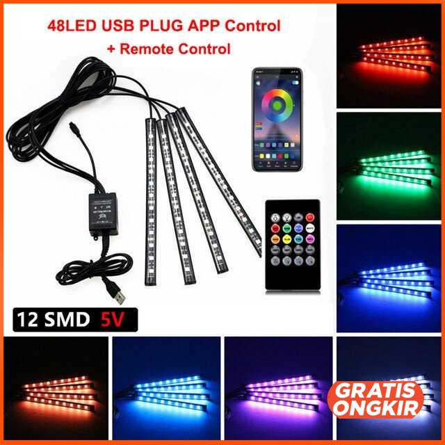 Lampu LED Strip RGB Light 48LED USB APP Control - AP-2