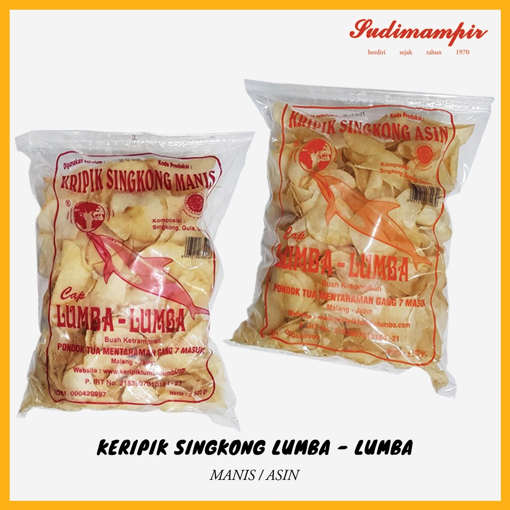 

Keripik / Kripik Singkong Lumba Lumba (500 gram) - Oleh Oleh / Makanan Ringan Surabaya