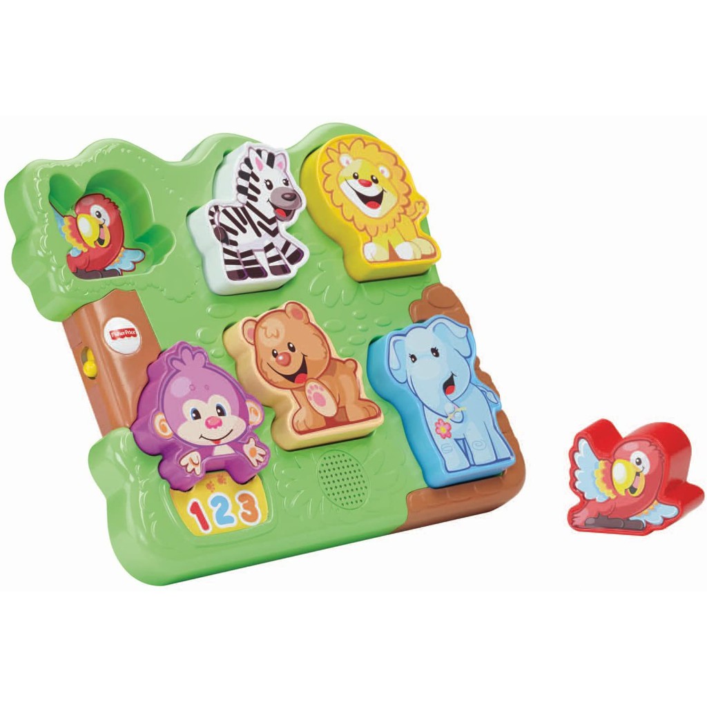 Mainan Puzzle Hewan FISHER PRICE  LAUGH &amp; LEARN ZOO ANIMAL PUZZLE - Mainan Puzzle Motif Hewan Lucu Usia 12-36 Bulan