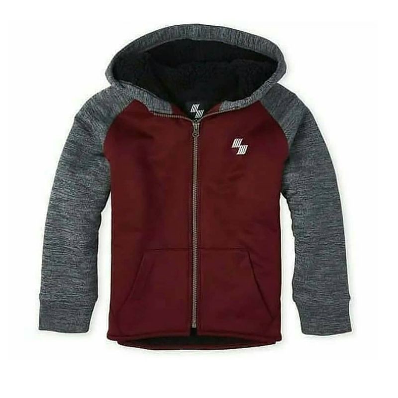 Place Boy Sherpa Zipper Jacket Hoodie