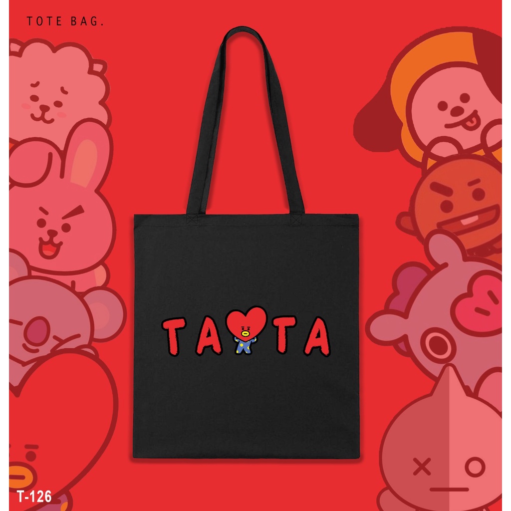 TOTE BAG WANITA / BT21 / TAS LES / TAS SANTAI / KULIAH / TAS SOUVENIR