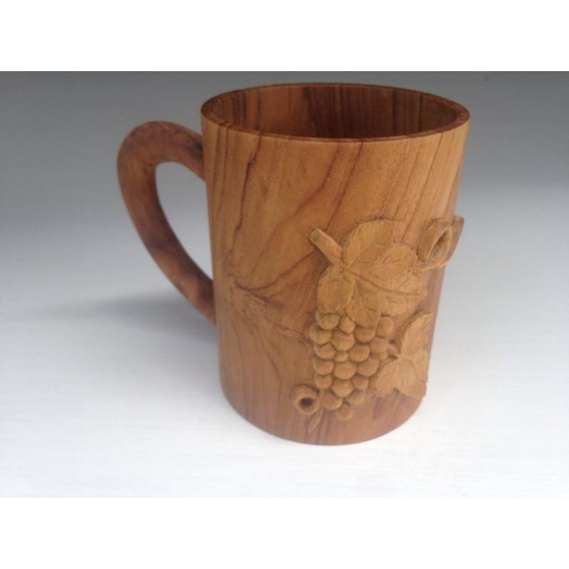 sendok kayu, gelas kayu, kopi set kayu jati asli jepara.