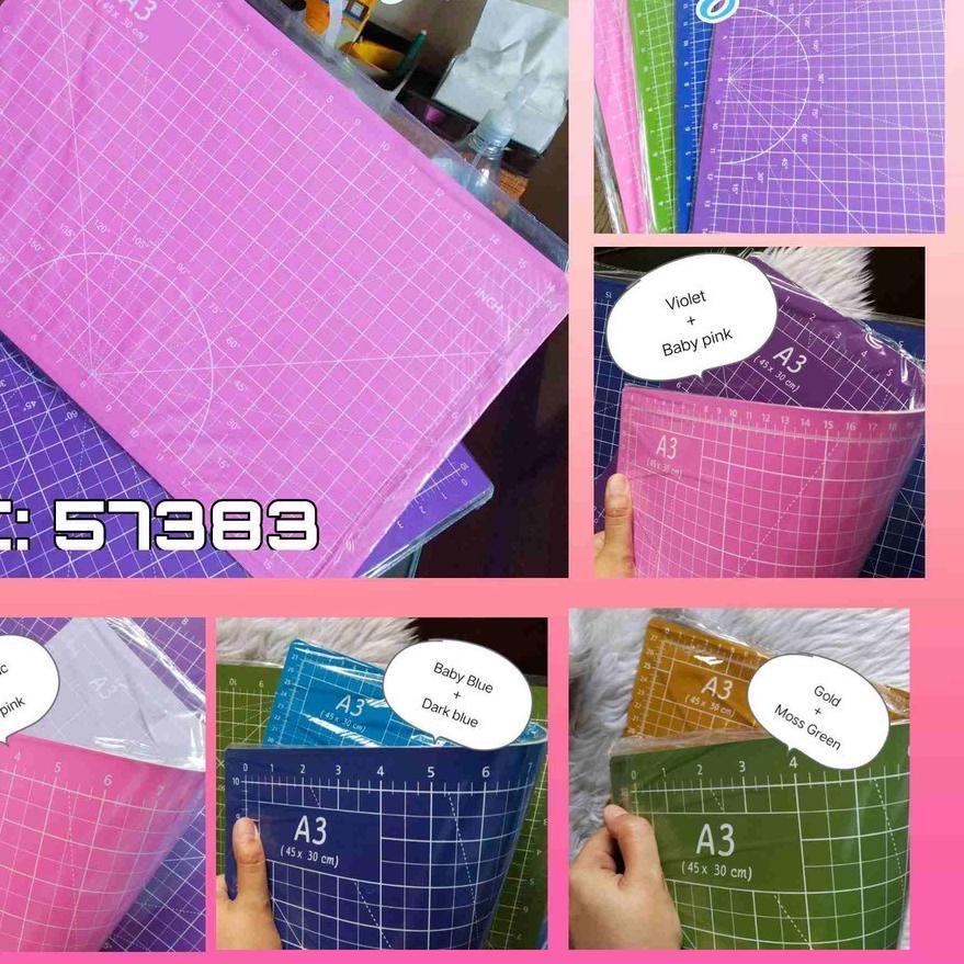 

Laris A3/A4/A5 PVC Cutting Mat Cutting Pad Board Double-sided DIY Tool Cutting Board-Papan, lt1...