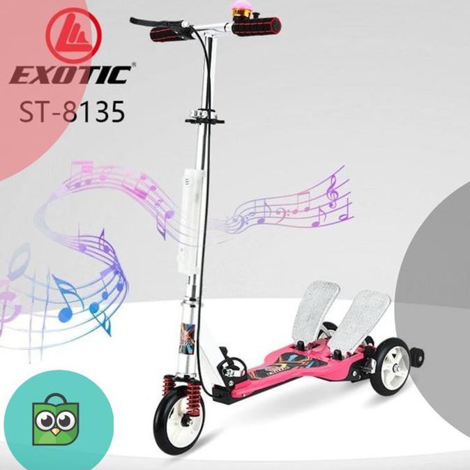 Skuter Otoped Anak 2 Pedal Injak Exotic St-8135 Anturium1789