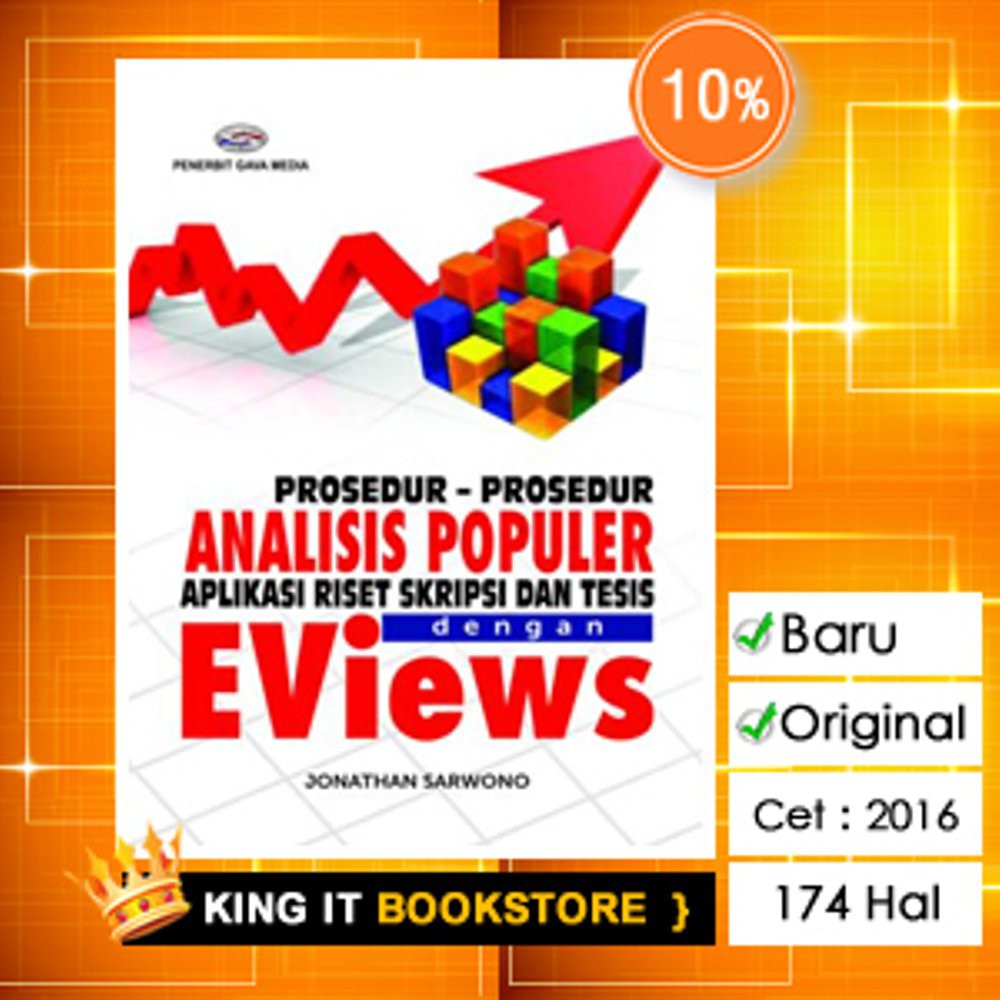 Buku Eviews   Prosedur Prosedur Analisis Populer Aplikasi Riset Skripsi dan Tesis dengan Eviews