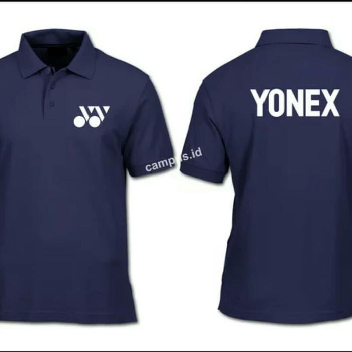 Polo Shirt Kaos Kerah Bulutangkis Badminton Yonex Sport Kaos Pria