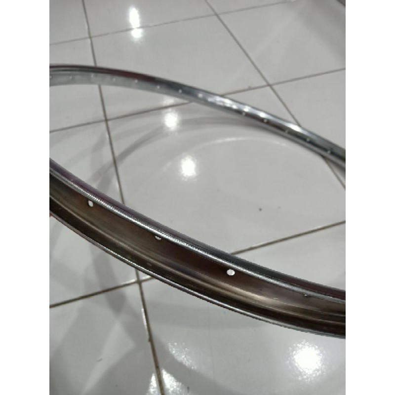 Velg sepeda 26 inch Mtb Mini Chrome besi 36hole