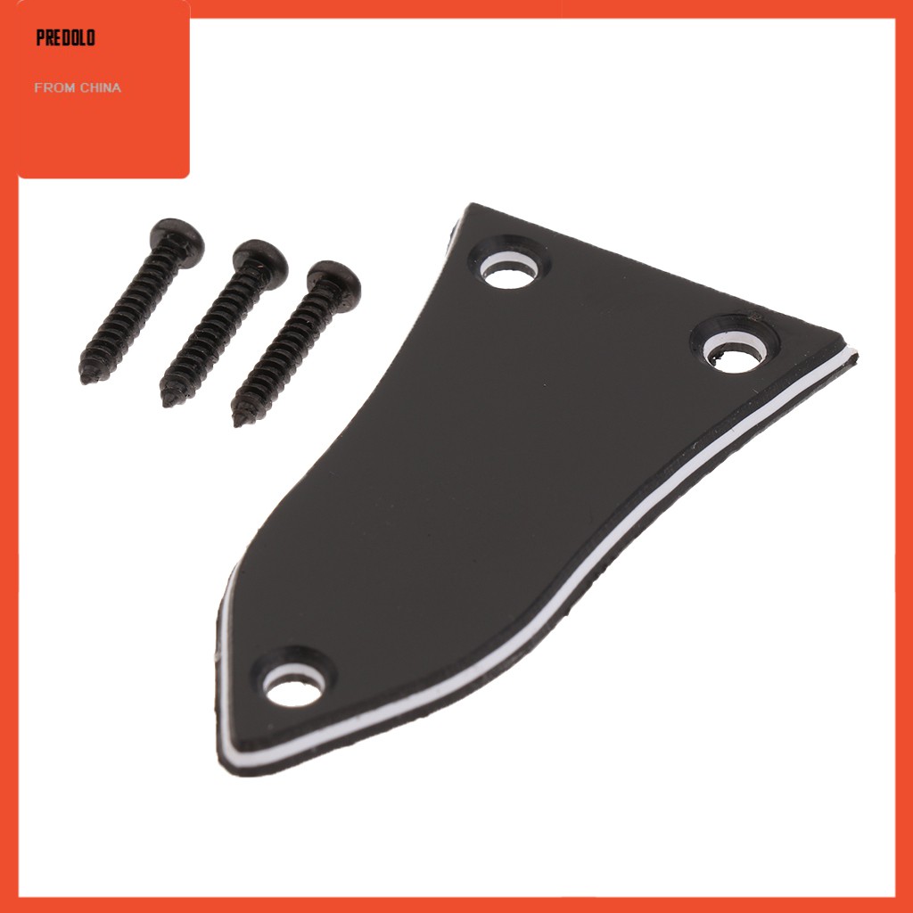 Truss Rod Cover 3 Lapis Pengganti Bahan Plastik Warna Hitam Untuk Epiphone Gitar