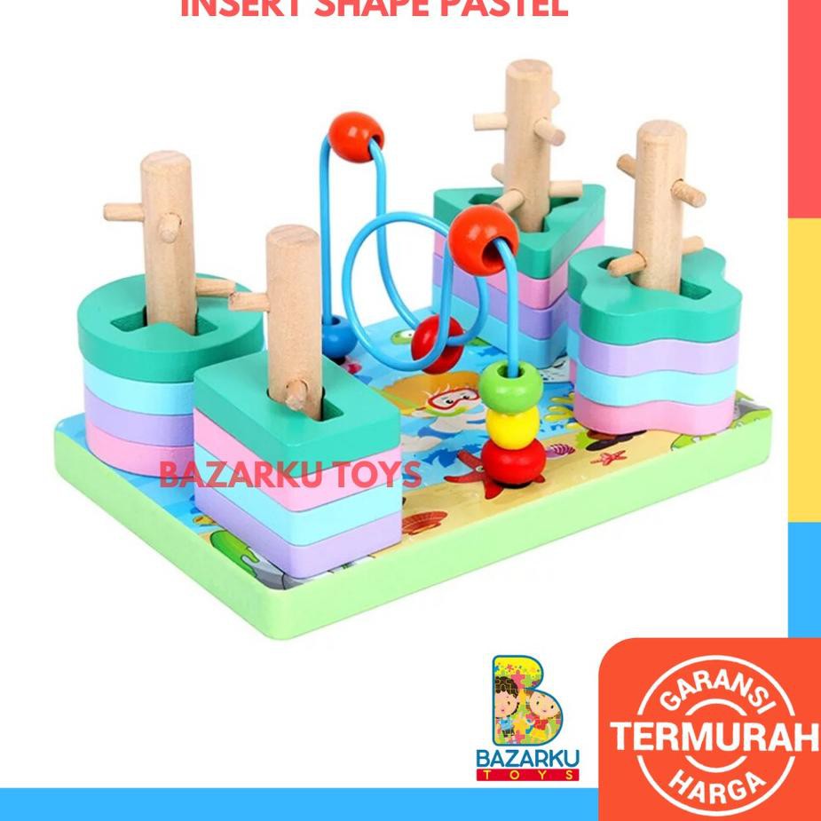 pastel wooden toys
