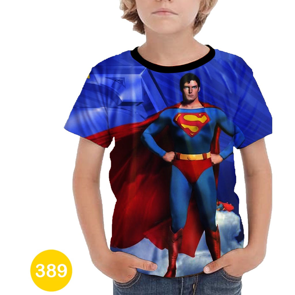 Baju Superman 3D Baju 3D Animasi Anak #COWO-389