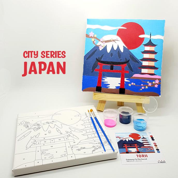 

Torii Japan - Paint By Number 11 Color[City Series]|Painting Kit