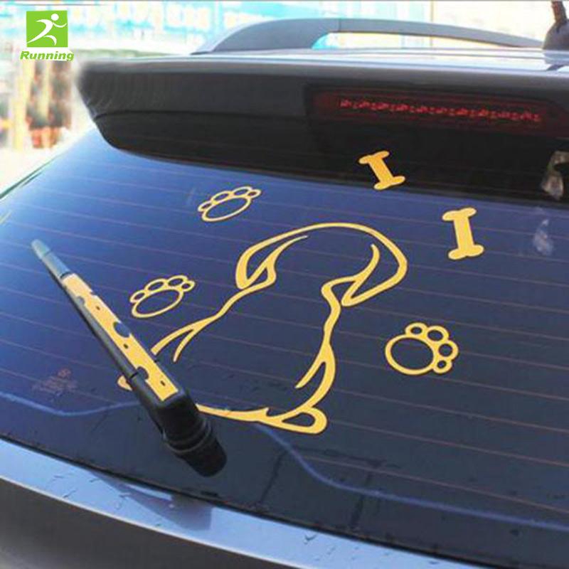 Stiker Jendela Motif Kartun Anjing Warna Putih Shopee Indonesia