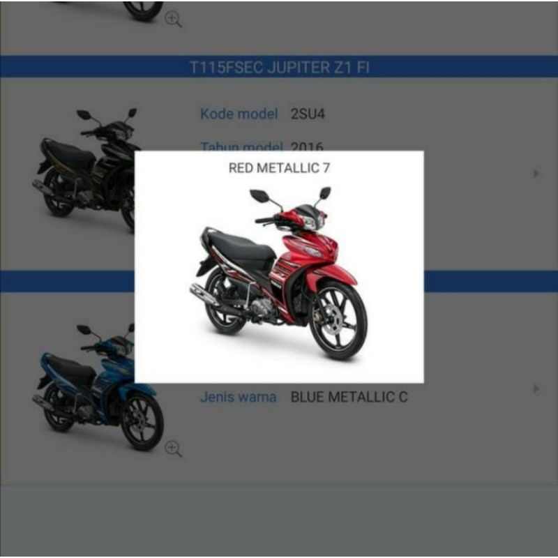 FULL BODY HALUS YAMAHA JUPITER Z1 FI ORIGINAL