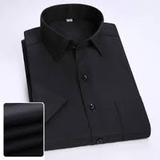 Lesta Langgeng Kemeja Formal Pria Standard Bahan Kain Katun Warna Hitam Polos Lengan Panjang M L XL