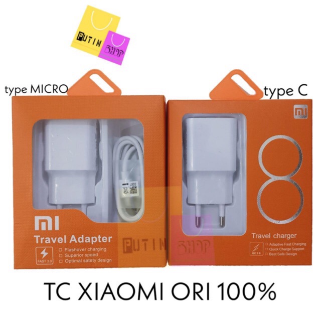 (P) Charger Travel Adapter Xiaomi Fast charging 3.0