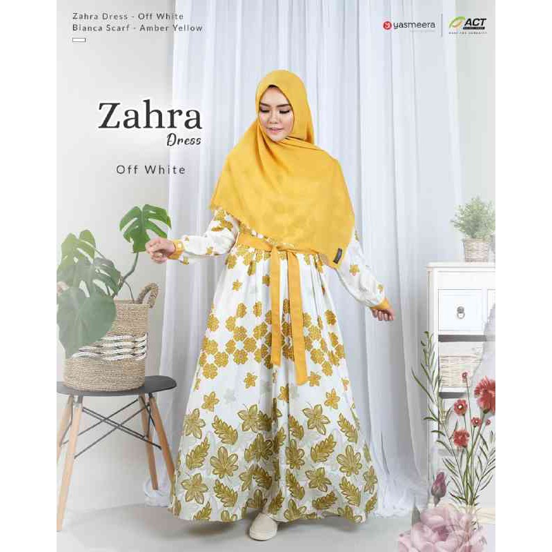 ZAHRA DRESS || Gamis Syari Best Seller Terbaru by YASMEERA