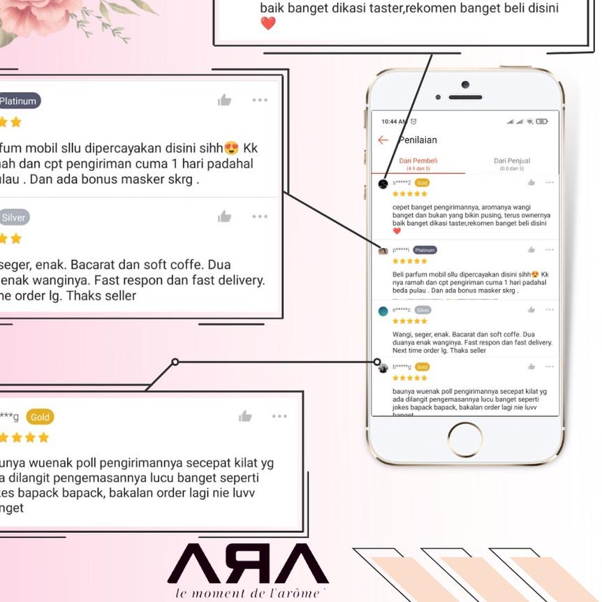 ✿ Parfum Mobil Kopi Mewah Gantung Aromaterapi Soft Coffee Essential Oil by ARA ✰