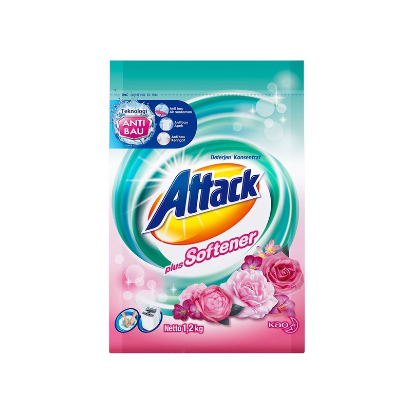 ATTACK DETERGEN BUBUK PLUS SOFTENER 1.2 KG