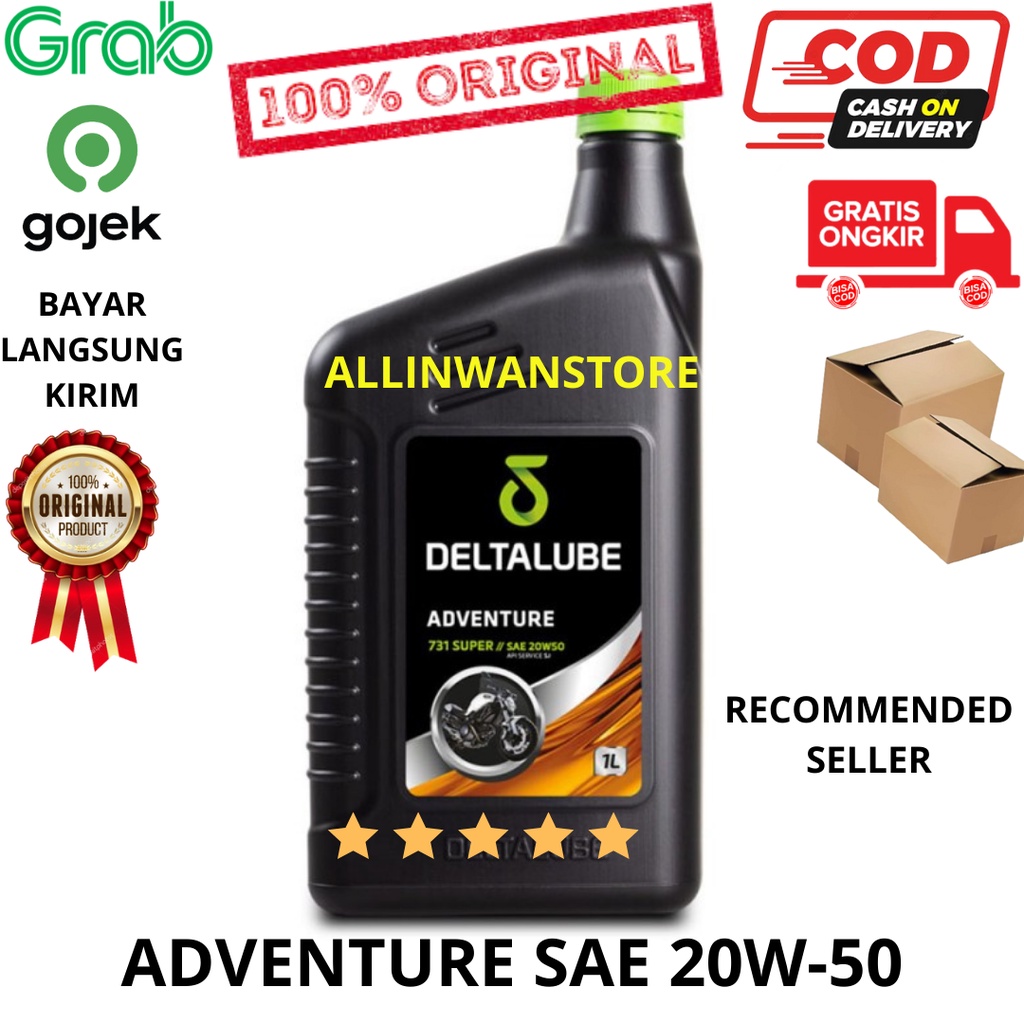 Oli Deltalube Adventure 731 Super SAE 20W50 isi 1 Liter 20w-50 1L Original 100%