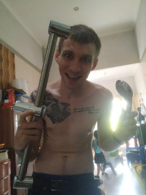 Paket Murmer Hand Shower Tiang Bonus Kran Double Minimalis Pket Murah Shower Tiang Bonus Kran Cbng