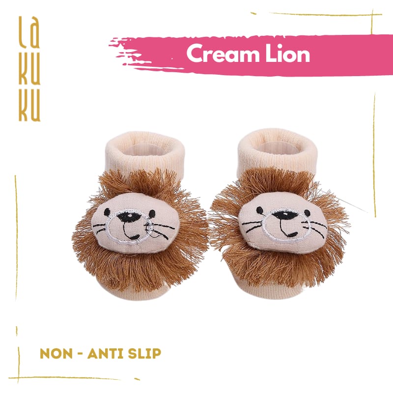 Lakuku - Kaos kaki Bayi 3D Prewalker 0-1 th Lembut Baby Socks