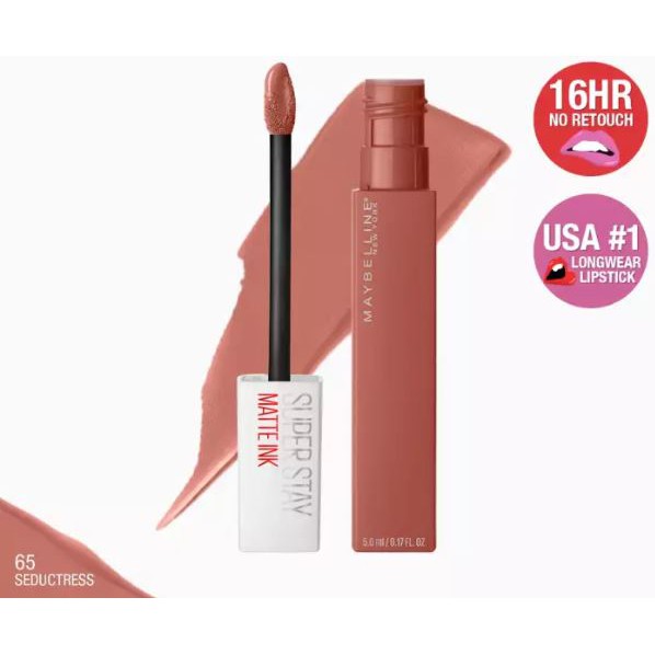 Best Favorite! MAYBELLINE Super Stay Matte Ink Liquid LIpstick - 65 SEDUCTRESS Un-Nude Edition!