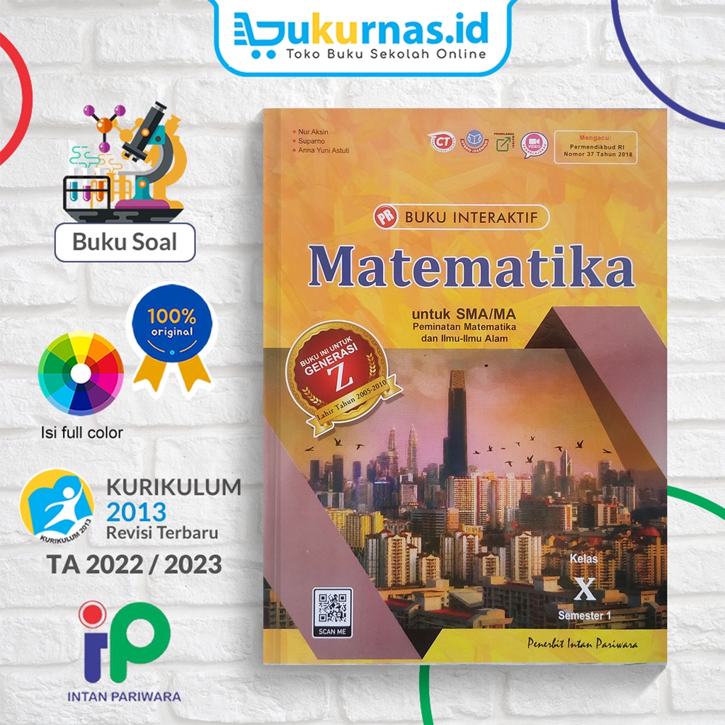Buku PR Interaktif Matematika Peminatan SMA/MA Kelas 10 Semester 1 - Intan Pariwara