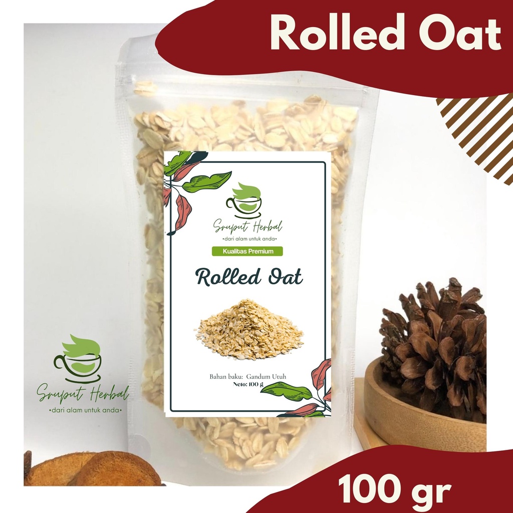 100gr Rolled Oat Gandum Utuh Gandum Kasar Premium Berkualitas Healthy Food Sruput Herbal