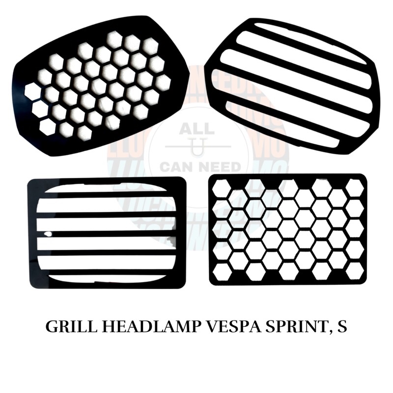 Jual GRILL HEADLAMP VESPA SPRINT ,S GRILL LAMPU VESPA SPRINT ,S