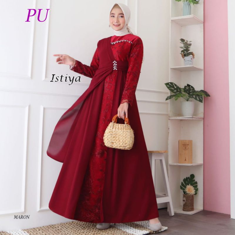 ISTIYA Gamis Muslimah gaun wisuda online walimatul bridemaids kondangan pesta muslimah