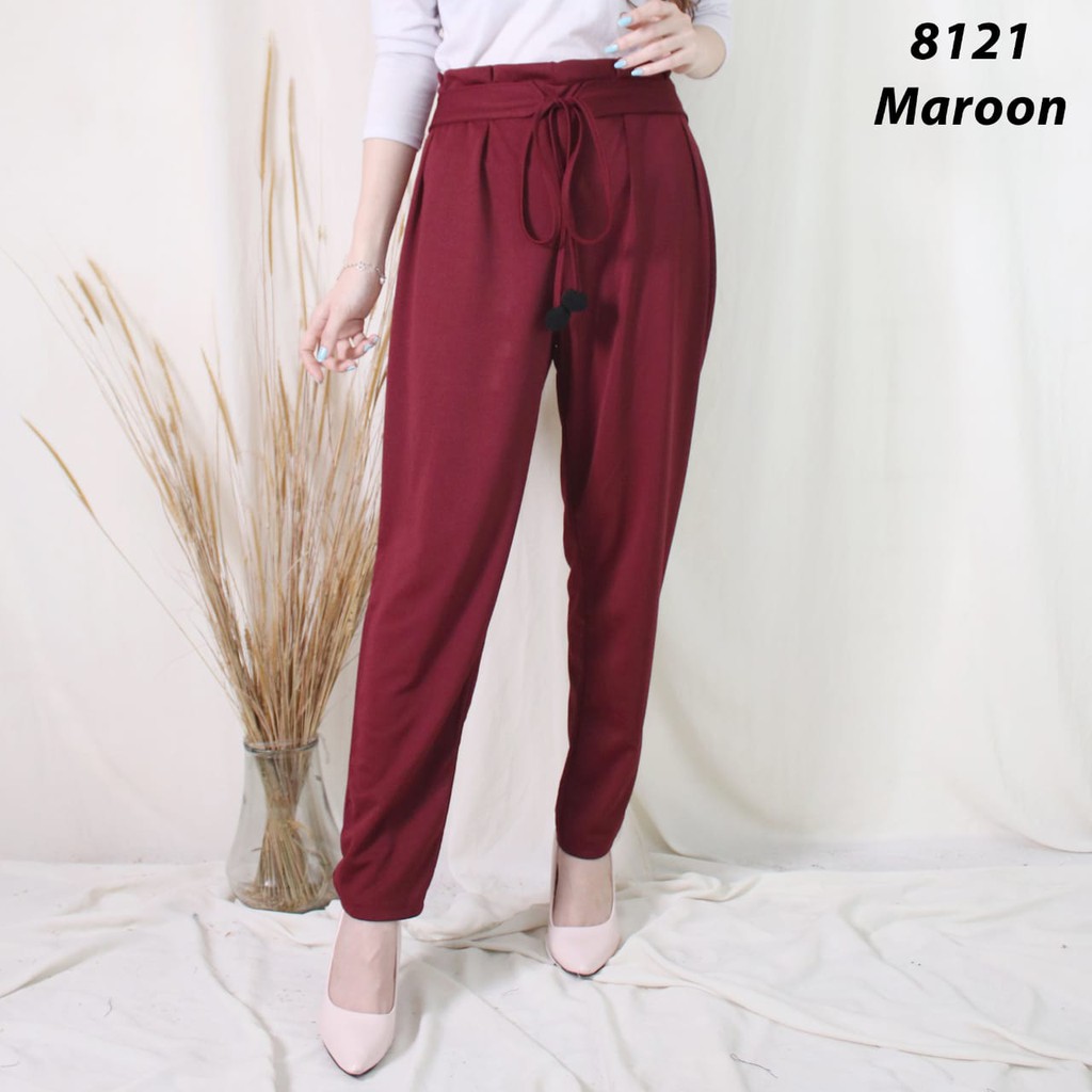 CELANA KULOT PANJANG WANITA 8121 BAGGY PANTS LUVALINE SUPER MURAH KUALITAS BAGUS