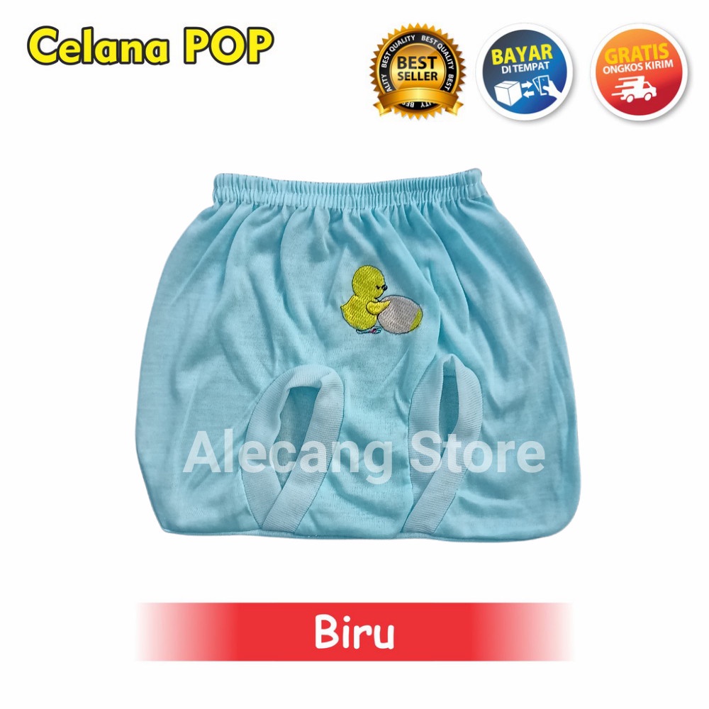 12 Pcs Celana Kacamata/Kodok / POP Bayi Warna LILY Kualitas PREMIUM Bahan TC tebal 0-6 bulan