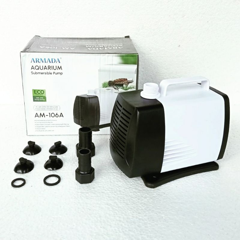 pompa ARMADA AM 106 A submersible pump mesin filter celup kolam 4000 sd 5000 Lph akuarium