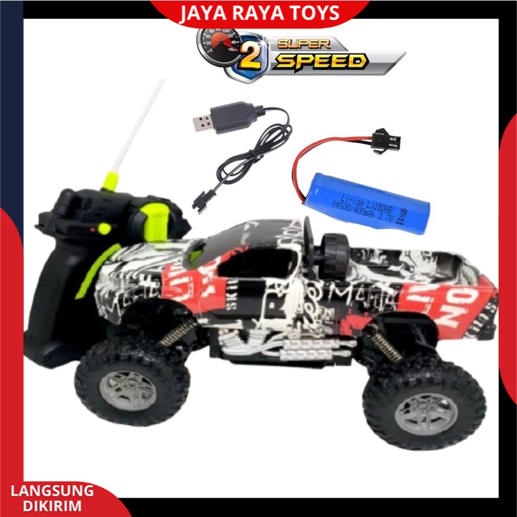 RC Car jungle Rock4 crawler | Mobil Remote control  Pickup Baterai Cas Speed New | Mainan Anak Laki