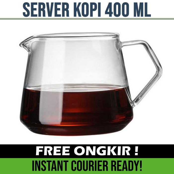 SERVER KOPI V60 400 ML - TAHAN PANAS DAN DINGIN SKU:EQ86