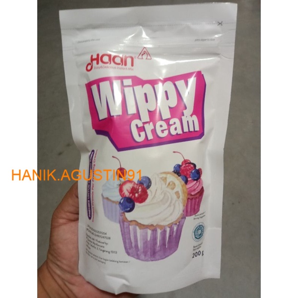 

Wippy Cream Haan 200gr Pouch SS91