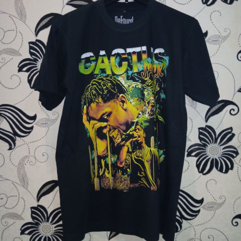 Travis Scott Cactus Jack Rap Tee/Kaos Musik Rap Hip-hop Cactus Jack Travis Scott Unisex/Cactus Jack 