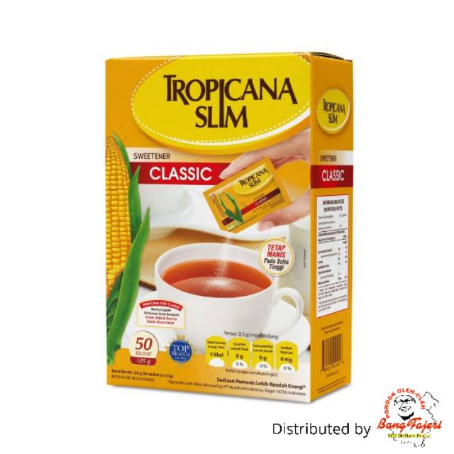 

Tropicana Slim Sweetener 50 sachet Gula Buatan