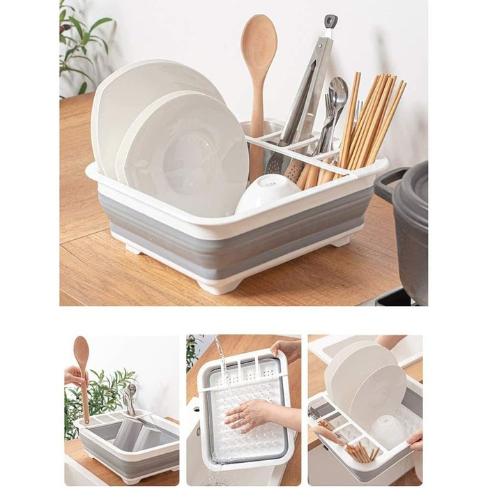 MAGIC DISH RACK PORTABLE RAK LIPAT PENGERING PIRING WASTAFEL SINK