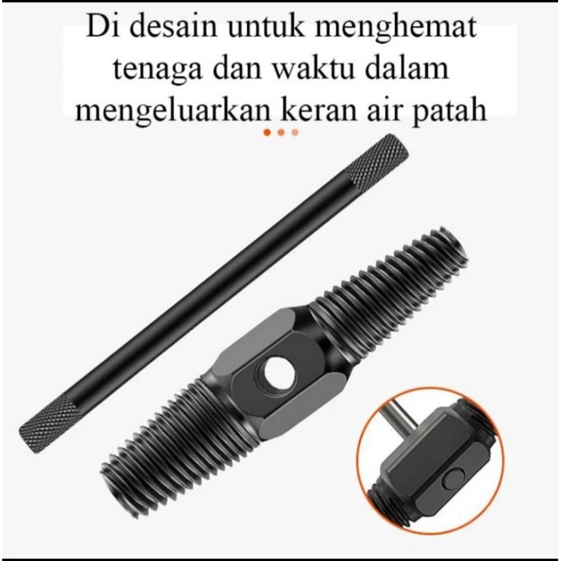 Alat Cabut Keran Patah Alat Pembuka Keran Rusak Doll Pipa Exctractor