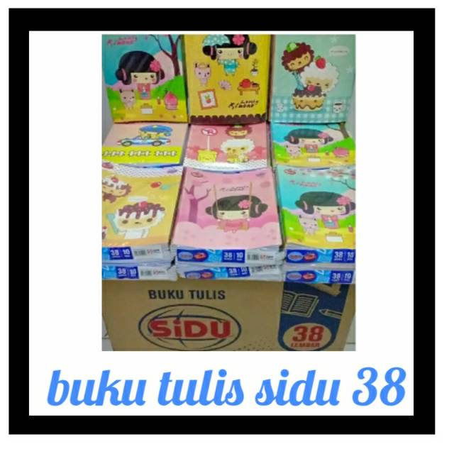 

Buku tulis sinar dunia isi 38 lembar dan buku SIDU 58 lembar murah bisa eceran atau losinan