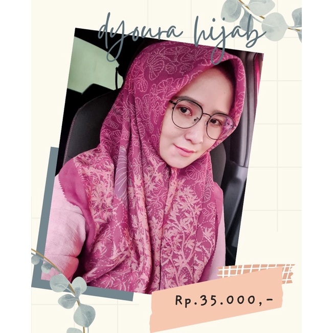 Hijab motif Voal by Dyoura