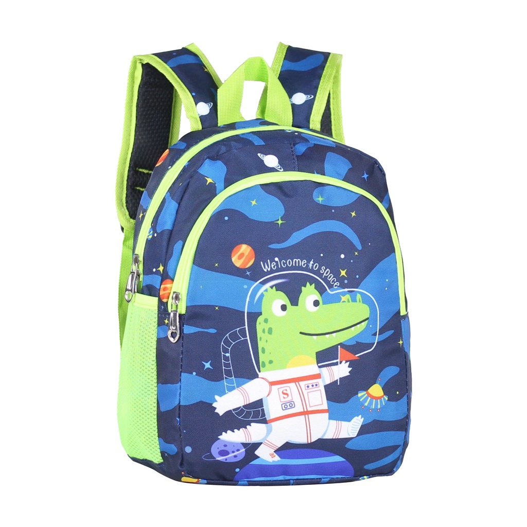 Backpack Mini Import Tas Keren Navy Hijau Space Anak Gendong Sekolah Anak Laki Laki Tk Cowo Kids