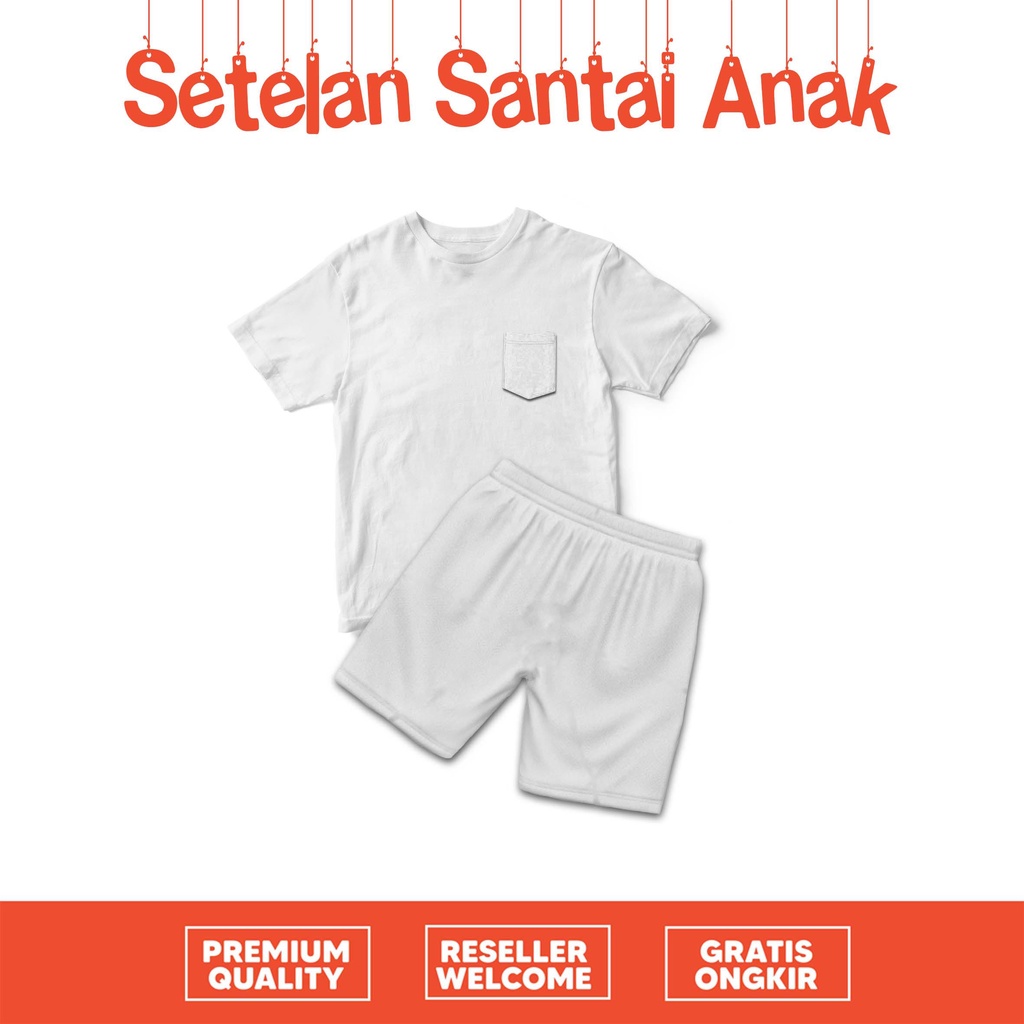 [SETELAN ANAK] setelan baju anak santai polos full color cotton combed 30s premium quality unisex