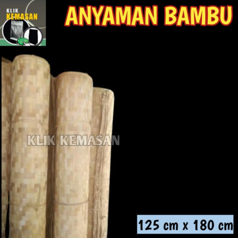 ANYAMAN BAMBU 125 CM X 180 CM GEDEK GEDEG METERAN DINDING BAMBU