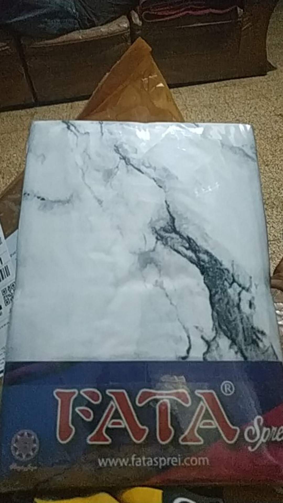 Sprei Fata Single Queen King 120 160 180 Capucino Brown, Gold Fusion, Labirin Brown, Italiano Marmer